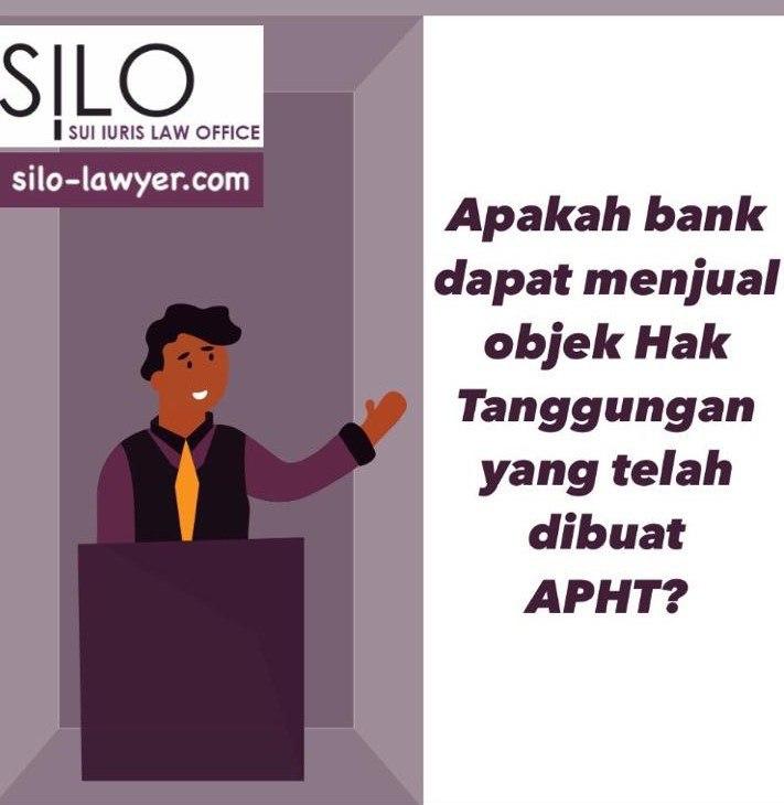 Apakah bank dapat menjual objek hak tanggungan yang telah dibuat APHT